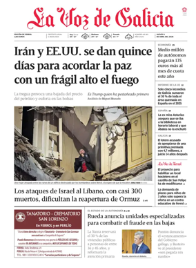 Cover of La Voz de Galicia (Ferrol)