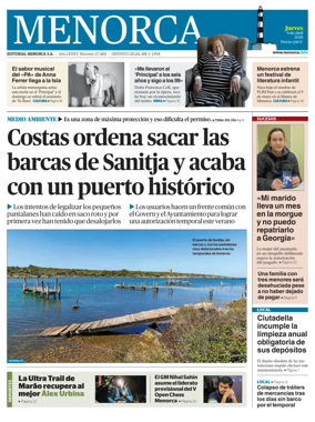 Cover of Menorca Diario Insular