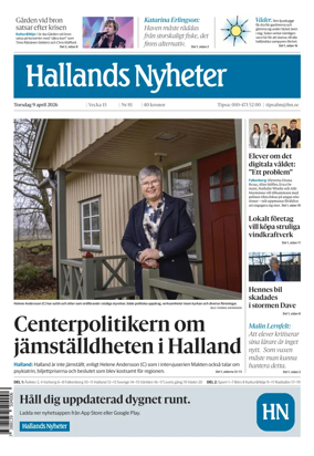 Cover of Hallands Nyheter