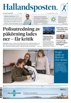 Cover of Hallandsposten