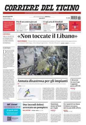 Cover of Corriere del Ticino