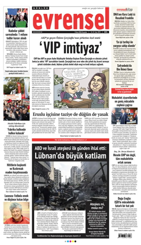 Cover of Evrensel Gazetesi
