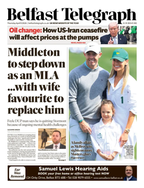 Cover of Belfast Telegraph