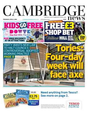 Cover of Cambridge News