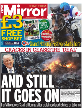 Cover of Daily Mirror