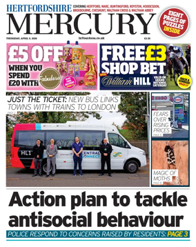 Cover of Hertfordshire Mercury