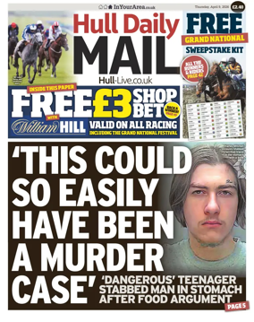 Cover of Hull Daily Mail