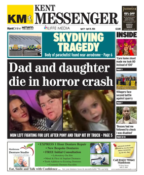Cover of Kent Messenger Maidstone