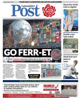 Cover of Lancashire Evening Post