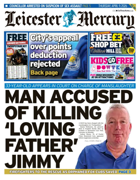 Cover of Leicester Mercury