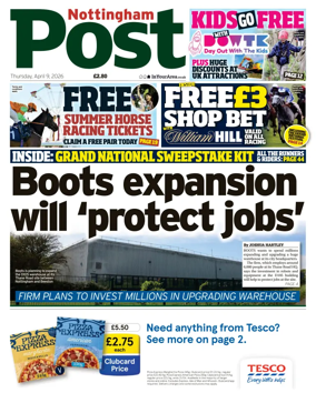 Cover of Nottingham Post