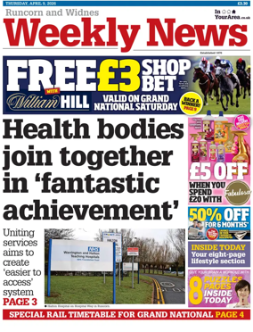 Cover of Runcorn & Widnes Weekly News