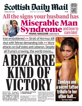 Cover of Scottish Daily Mail