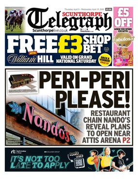 Cover of Scunthorpe Telegraph