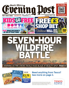 Cover of South Wales Evening Post