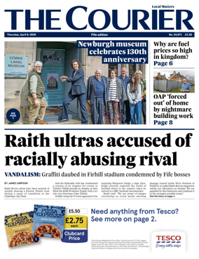 Cover of The Courier & Advertiser (Fife Edition)