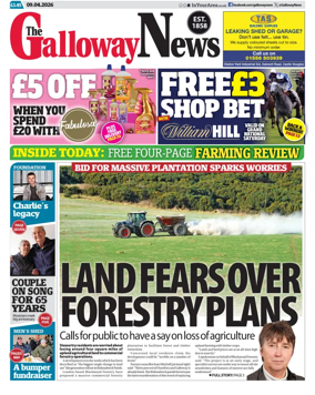 Cover of The Galloway News