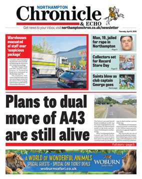 Cover of The Northampton Chronicle and Echo
