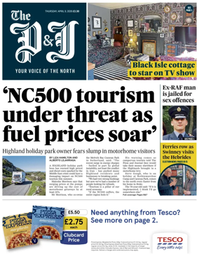 Cover of The Press and Journal (Inverness Highlands and Islands)