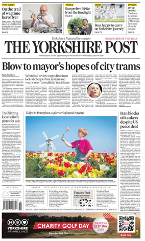 Cover of Yorkshire Post