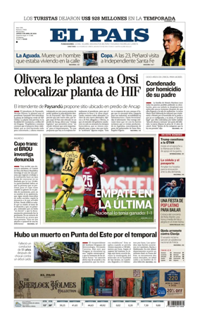 Cover of El Pais (Uruguay)