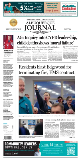 Cover of Albuquerque Journal