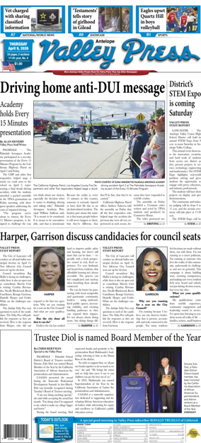 Cover of Antelope Valley Press