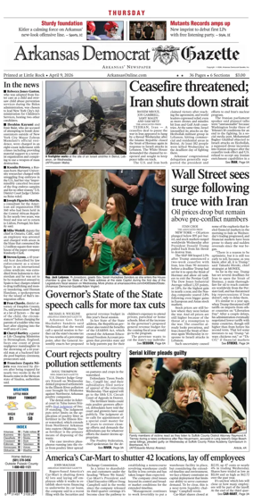 Cover of Arkansas Democrat-Gazette