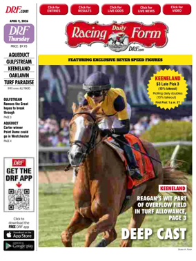 Cover of Daily Racing Form National Digital Edition