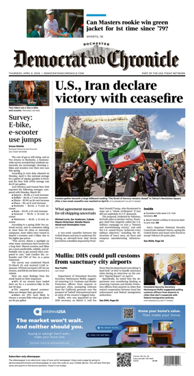 Cover of Democrat and Chronicle