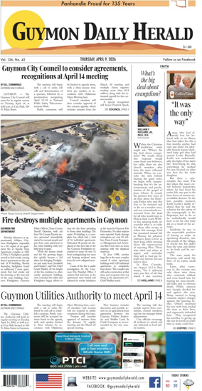 Cover of Guymon Daily Herald