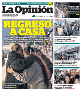 Cover of La Opinion