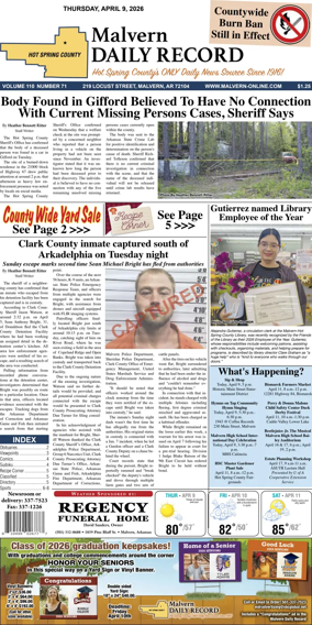 Cover of Malvern Daily Record