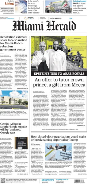 Cover of Miami Herald