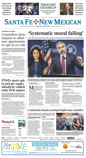Cover of Santa Fe New Mexican