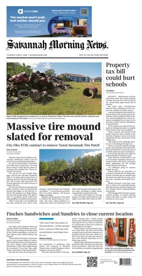 Cover of Savannah Morning News