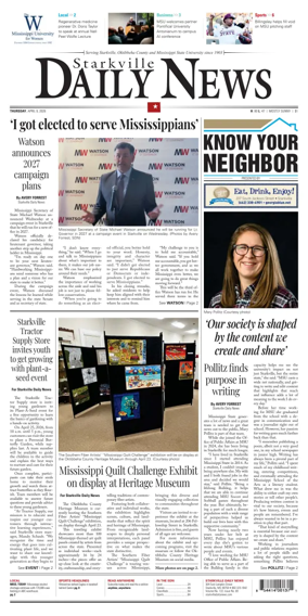 Cover of Starkville Daily News