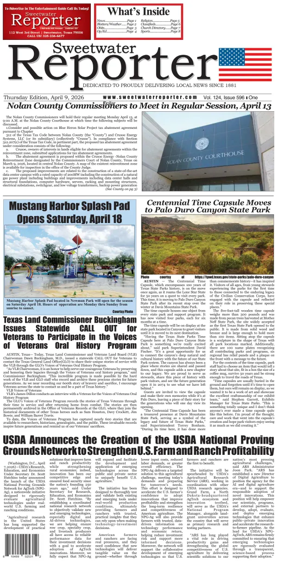 Cover of Sweetwater Reporter