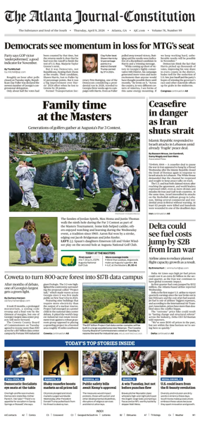 Cover of The Atlanta Journal-Constitution