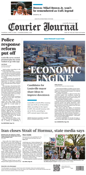 Cover of The Courier-Journal (Louisville)