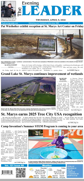 Cover of The Evening Leader