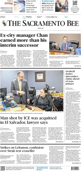 Cover of The Sacramento Bee