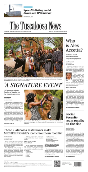 Cover of The Tuscaloosa News