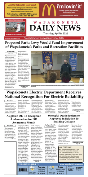 Cover of Wapakoneta Daily News