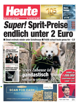 Cover of Heute - Niederosterreich Ausgabe