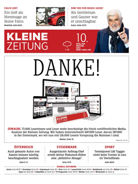 Cover of Kleine Zeitung Steiermark
