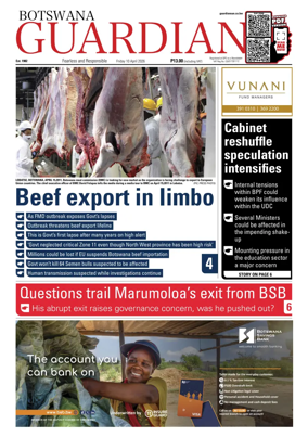 Cover of Botswana Guardian