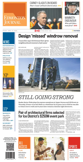 Cover of Edmonton Journal