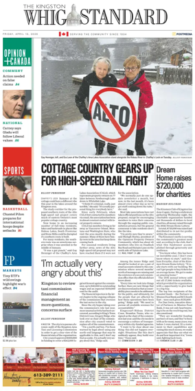 Cover of Kingston Whig-Standard