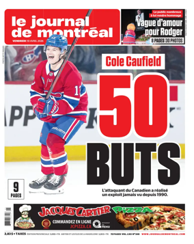 Cover of Le Journal de Montreal